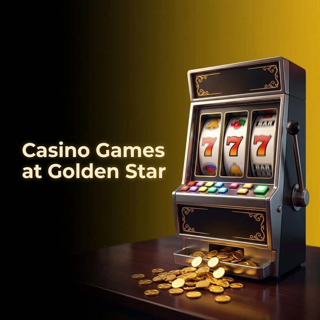 Golden Star Casino games library featuring pokies, live dealer tables, blackjack, roulette, and game shows for Australian players