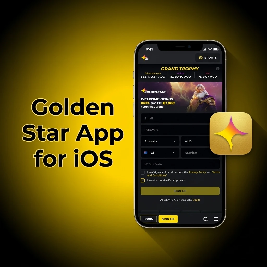 Golden Star iOS app download guide for iPhone and iPad via App Store, compatible with iOS 12.0 or later