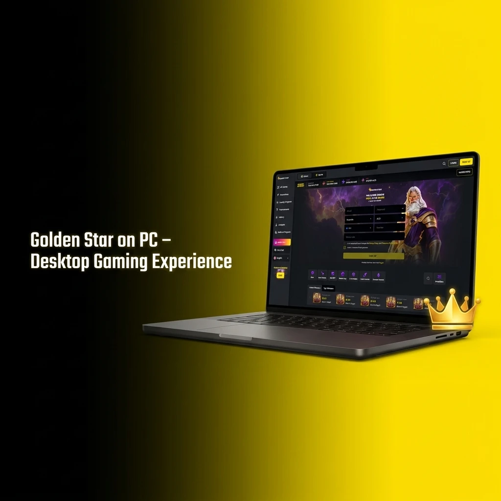 Golden Star Casino desktop gaming on PC browser – no download required, instant play via official website