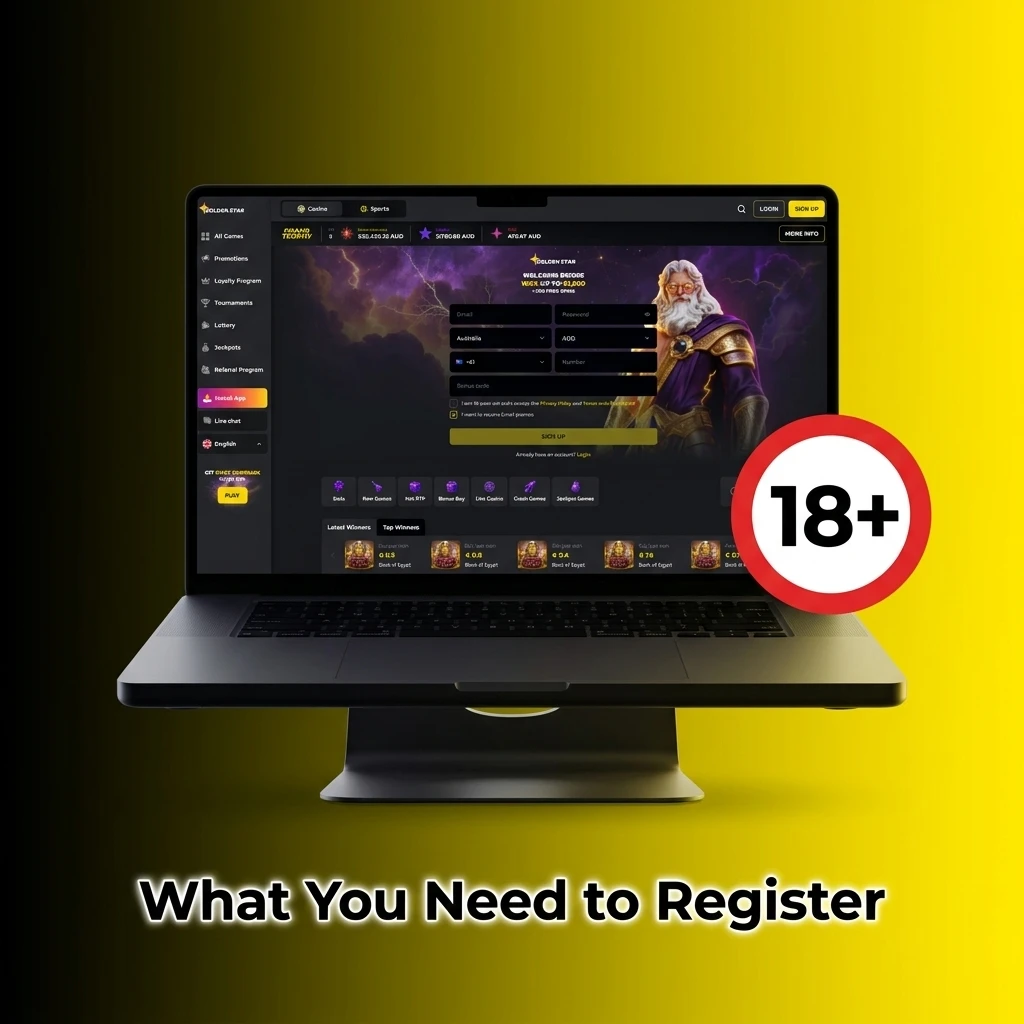 Australian player registration requirements including age verification, identity documents, and account rules for online gambling platforms
